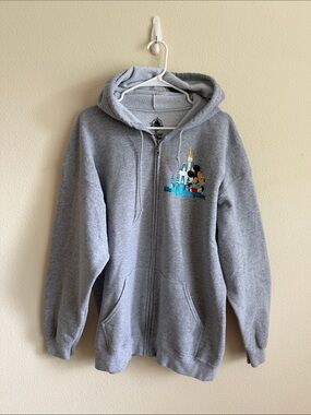 Walt Disney World Grey Zip Up Hoodie